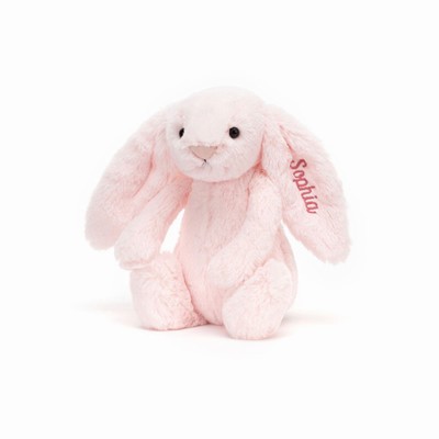 Jellycat Bashful Pink Bunny Medium New Zealand | HTCSU2173